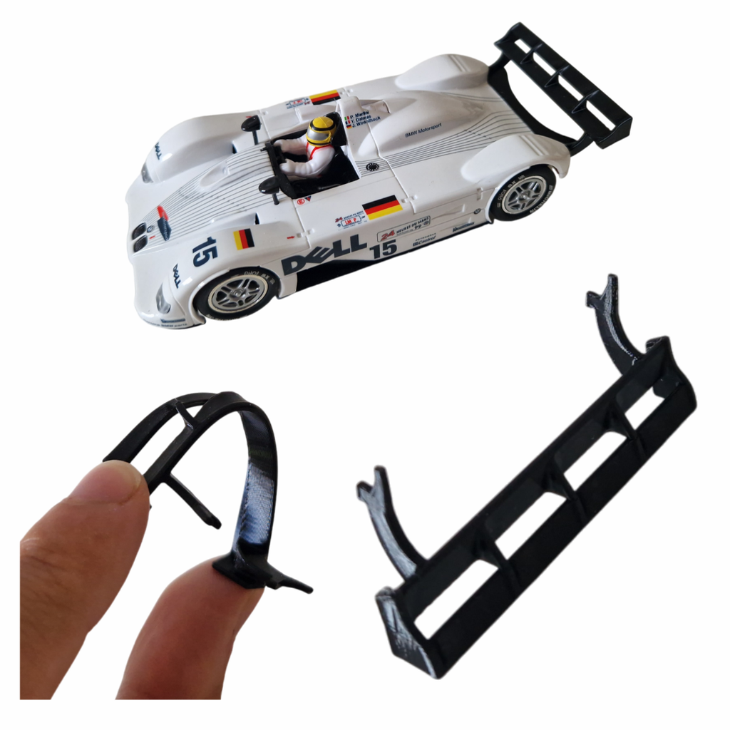 [Black-1016-1016] Carrera 124 BMW V12 LMR Flex-Spoiler von Blackslot