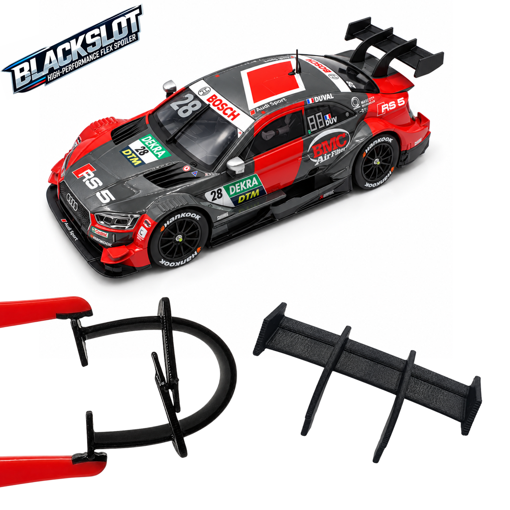 [Black-1001-1001] Carrera 124 Audi RS 5 DTM Flex-Spoiler von Blackslot