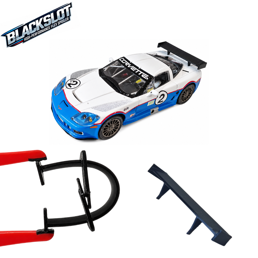 [Black-1014-1014] Carrera 124 Chevrolet Corvette C6.R Flex-Spoiler von Blackslot