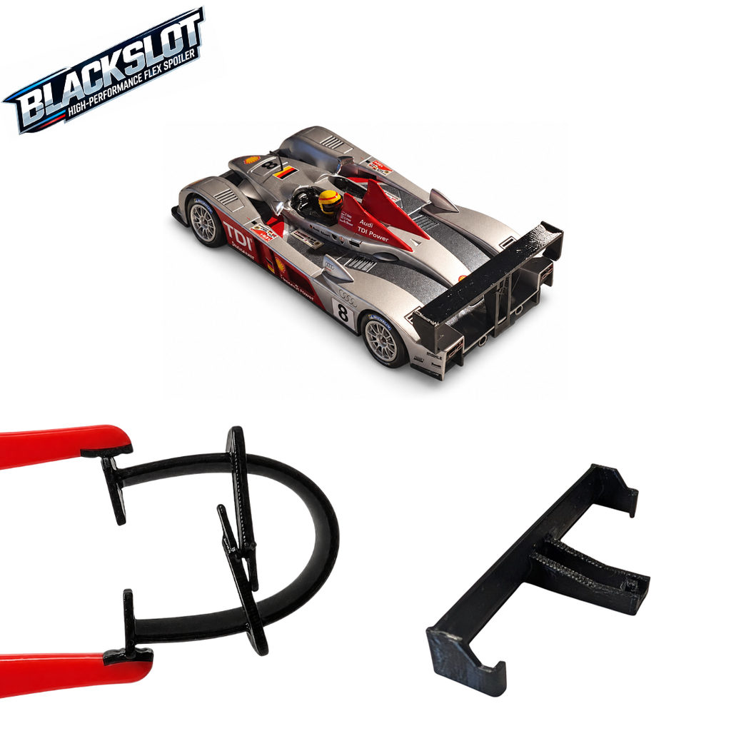 [Black-0027-0027] Carrera 132 Audi R10 TDI Flex-Spoiler von Blackslot