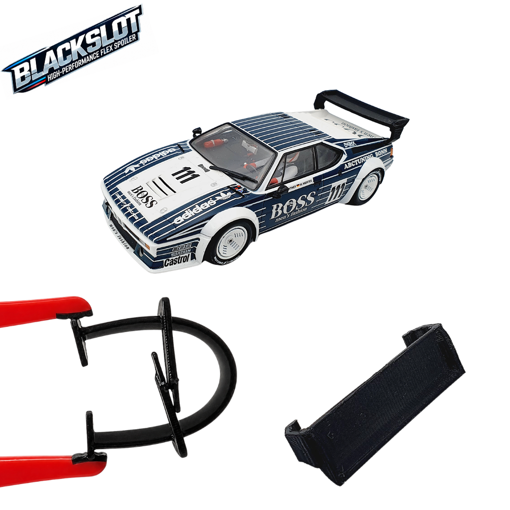 [Black-0012-0012] Carrera 132 BMW M1 Flex-Spoiler von Blackslot