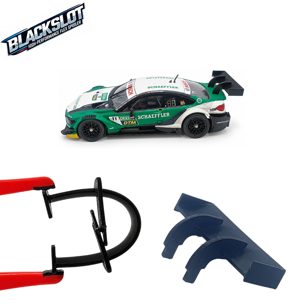 [Black-0013-0013] Carrera 132 BMW M4 DTM Flex-Spoiler von Blackslot