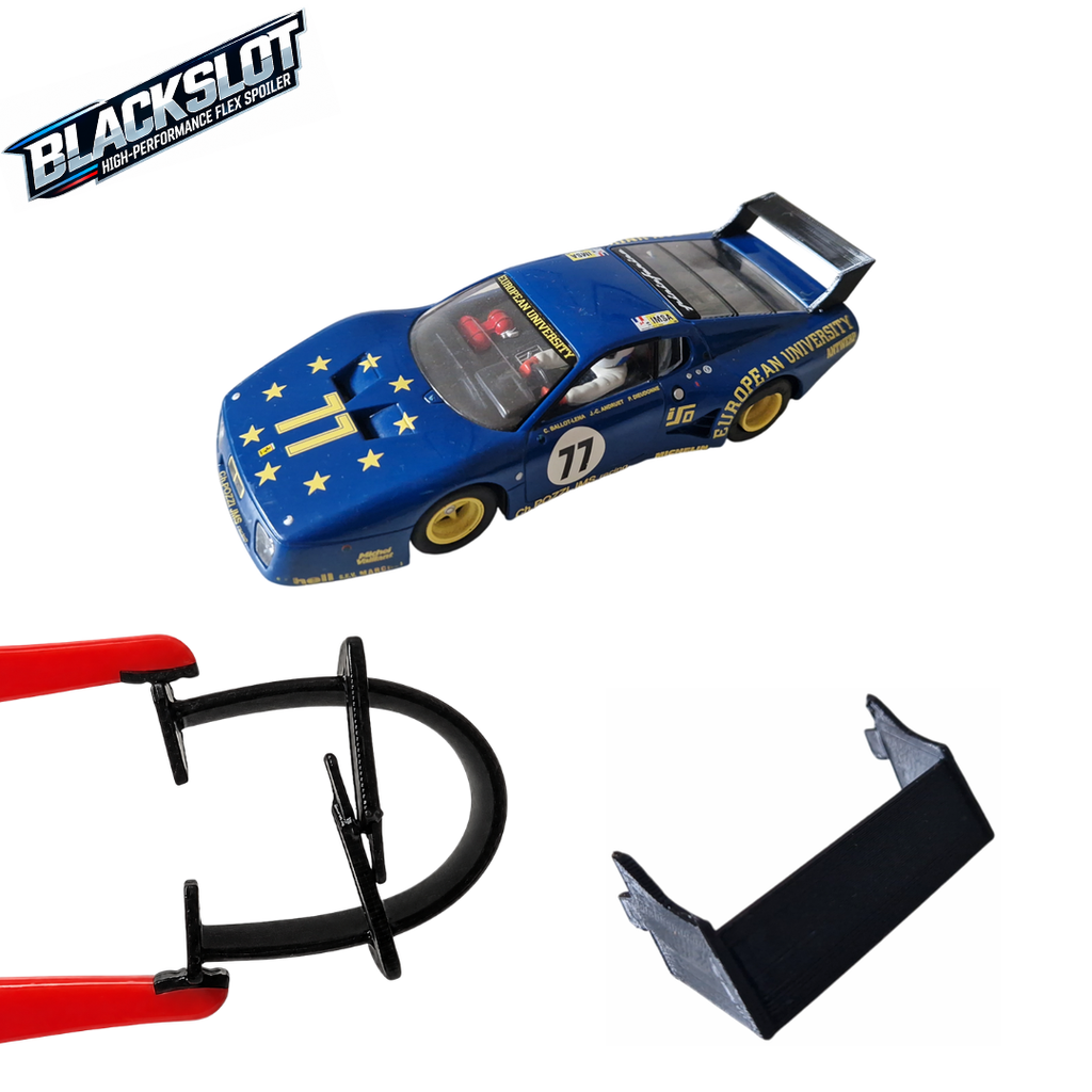 [Black-0030-0030] Carrera 132 Ferrari 512 BB Flex-Spoiler von Blackslot