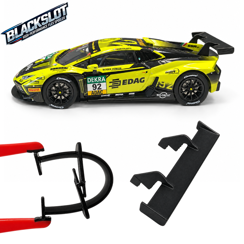 [Black-0040-0040] Carrera 132 Lamborghini Huracan GT3 EVO2 Flex-Spoiler von Blackslot