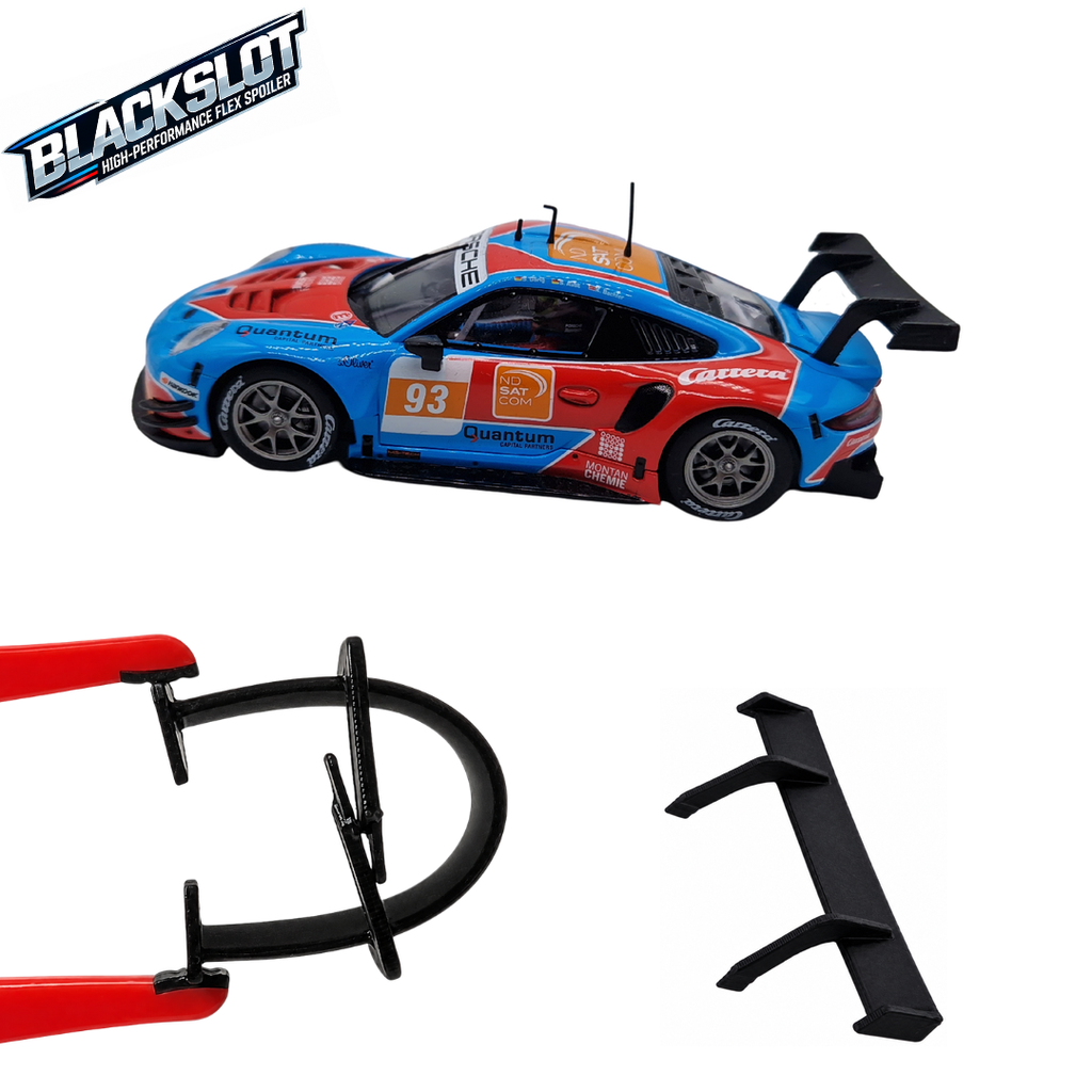 [Black-0011-0011] Carrera 132 Porsche 911 RSR Flex-Spoiler von Blackslot